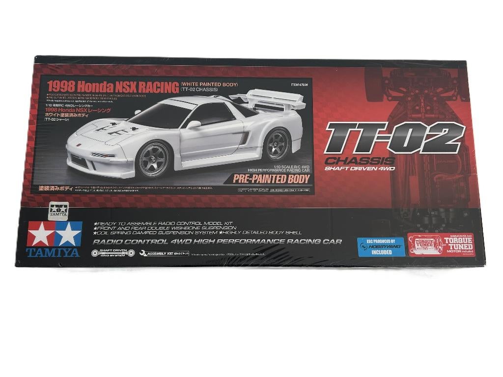 Tamiya 47506 1/10 R/C 1998 Honda NSX Racing rc auto prepaint, Elektro, Nieuw, Ophalen of Verzenden, Schaal 1:10