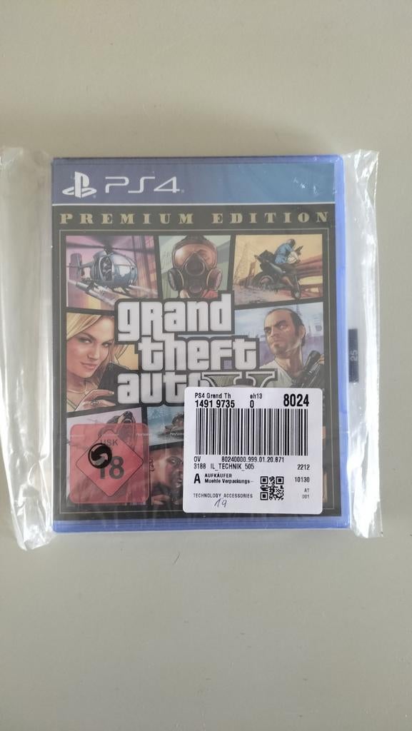 Grand Theft Auto V Premium Edition PS4 (Nieuw), Avontuur en Actie, Online, Vanaf 18 jaar, 1 speler