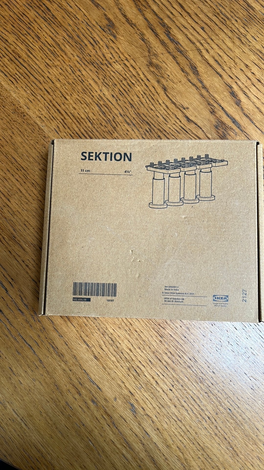 Ikea sektion pootjes voor method keuken, Zwart, Zo goed als nieuw, Minder dan 100 cm, 25 tot 50 cm