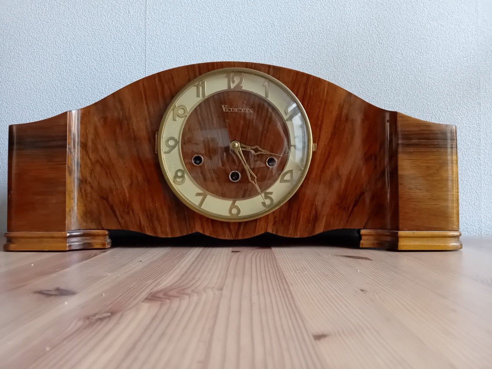 Vintage Vedette Schouwklok - Art Deco Stijl, Antiek en Kunst, Ophalen of Verzenden