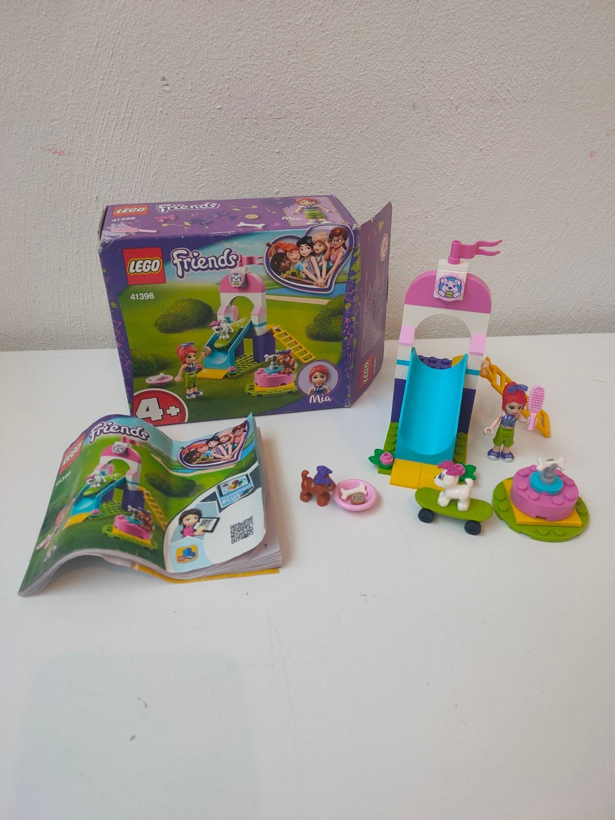 Lego Friends 41396 Puppy Speeltuin met Mia, Gebruikt, Inclusief instructies, Lego, Friends