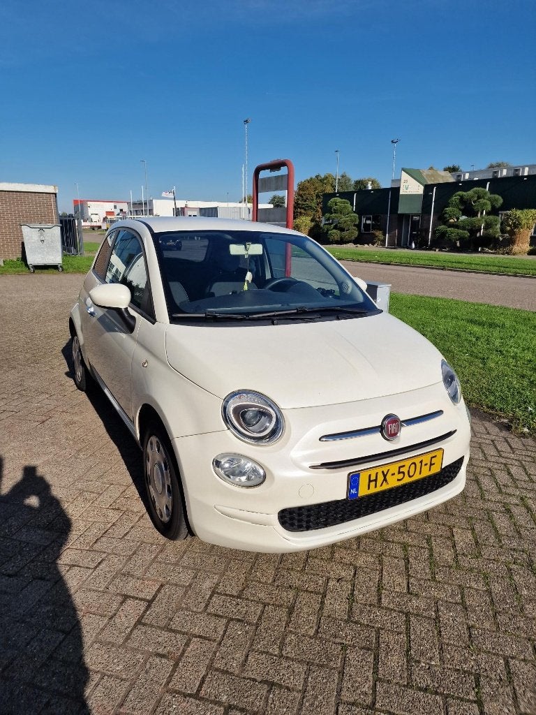 Fiat 500 Twinair 60pk 2015 Wit, Auto's, Voorwielaandrijving, Stof, 840 kg, Wit