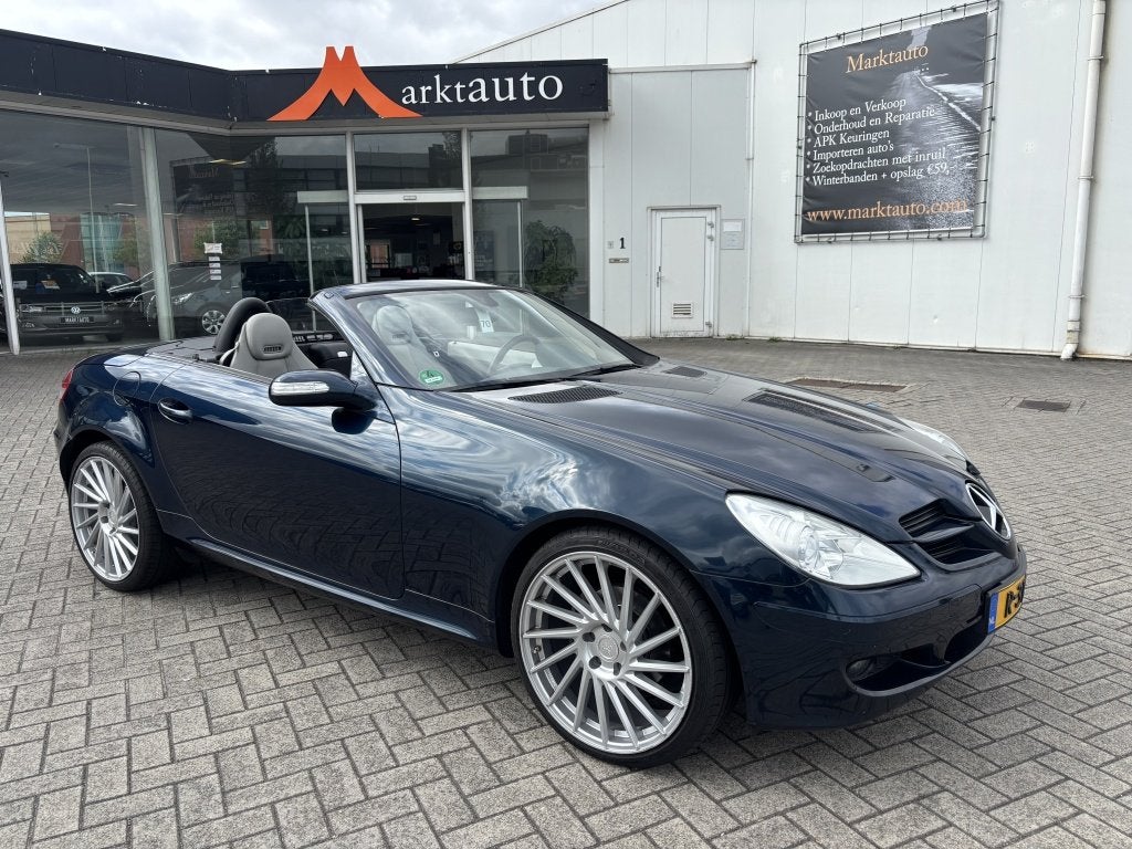 Mercedes-Benz SLK 200 K. Cruise Leder Stoelverwarming Parkee, Auto's, Automaat, Gebruikt, 4 cilinders, Cabriolet
