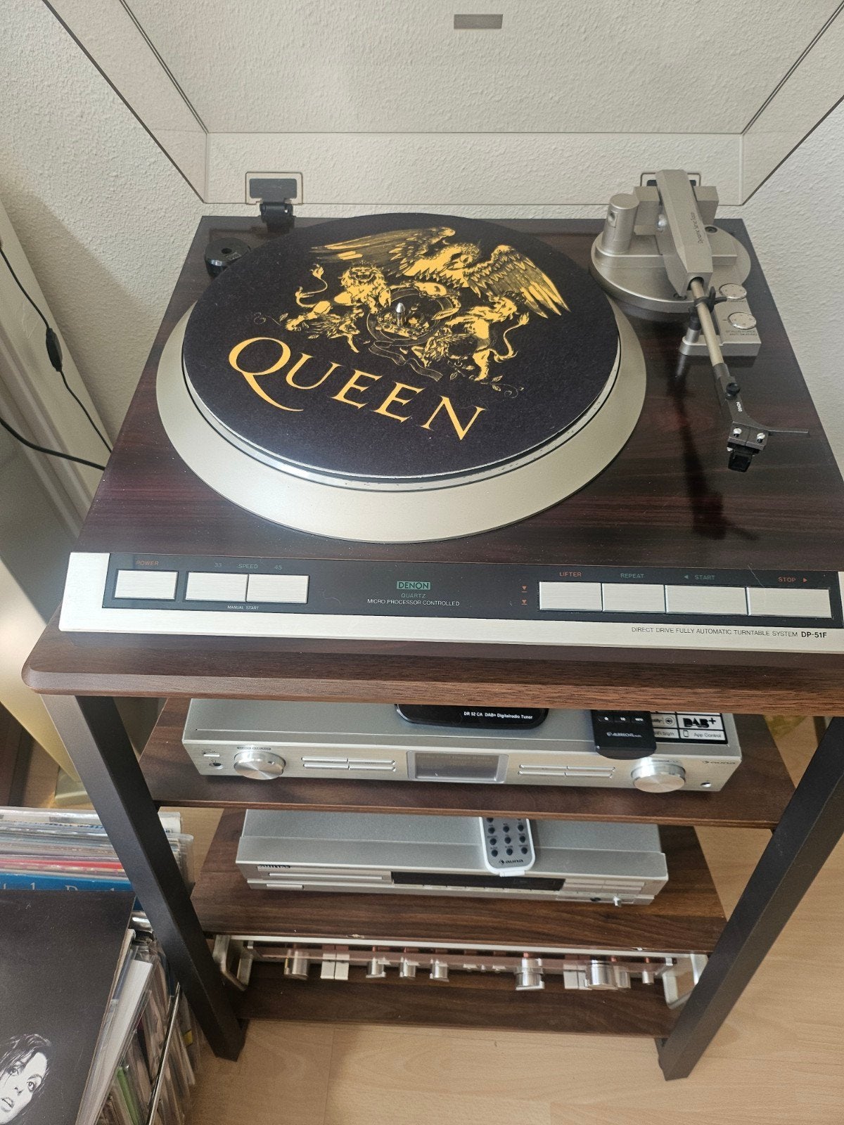 DENON DP -51F FULL AUTOMATIC, Ophalen of Verzenden, Zo goed als nieuw, Platenspeler, Automatisch