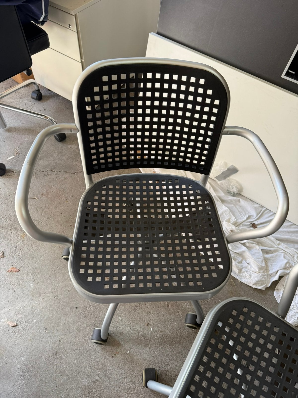 DePadova Sedia zwart wieltjes 2 stuks, Ophalen, Gebruikt, Zwart