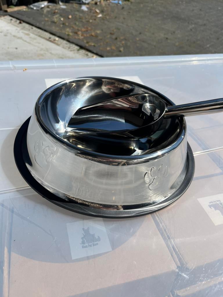 Partij Hondenvoerbak medium rvs antislip, Afvoer, Nieuw, Ophalen of Verzenden, Rvs