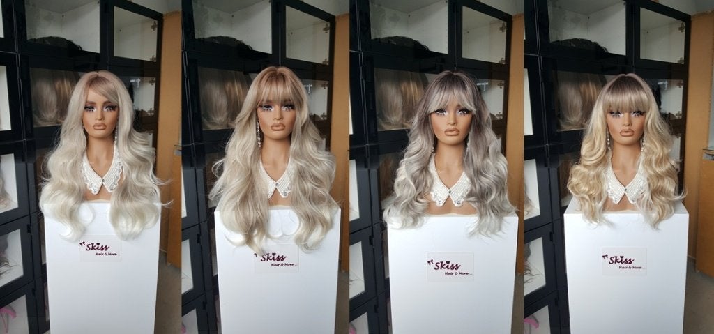 Nieuw - Pruik met Pony - Lok - Haar - Wig - Pruiken -, Ophalen of Verzenden, Nieuw, Pruik of Haarverlenging