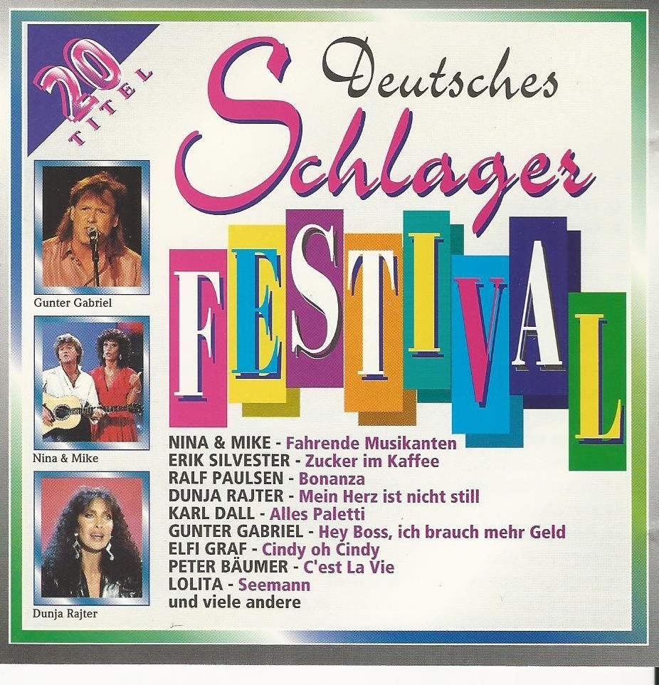 Deutsches Schlagerfestival -Dunja Rajter,Margot Eskens= 1,99, Cd's en Dvd's, Cd's | Schlagers, Ophalen of Verzenden, Zo goed als nieuw