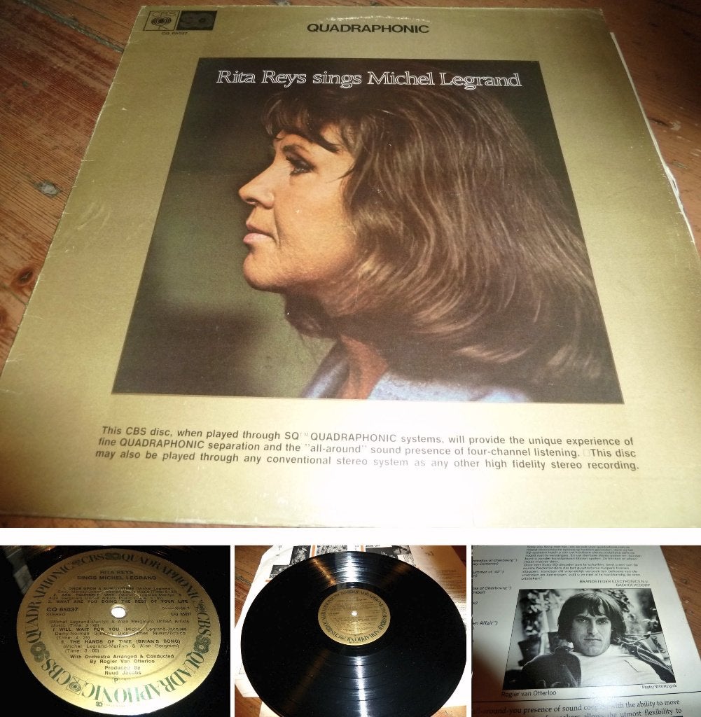 lp Zeldzaam Rita Reys Sings Michel Legrand QUADROPHIC - 1972, Cd's en Dvd's, Vinyl | Jazz en Blues, 1960 tot 1980, Gebruikt, Ophalen of Verzenden