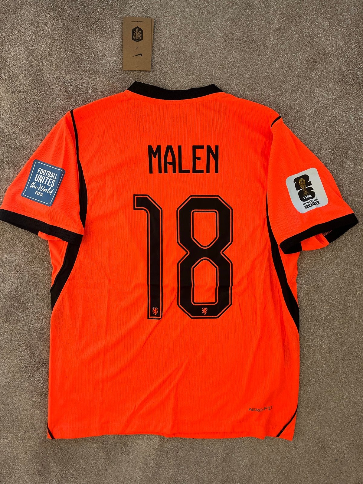 Oranje Thuisshirt Nederland WK 2026 Malen #18 Maat M Nieuw, Maat M, Ophalen of Verzenden, Nieuw, Shirt