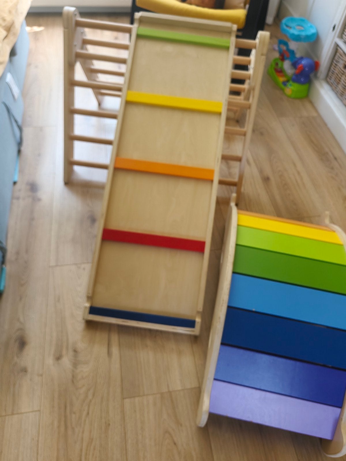 Houten montessori set voor kinderen, Kinderen en Baby's, Speelgoed | Houten speelgoed, Ophalen, Gebruikt, Meubelstuk of Keukentje