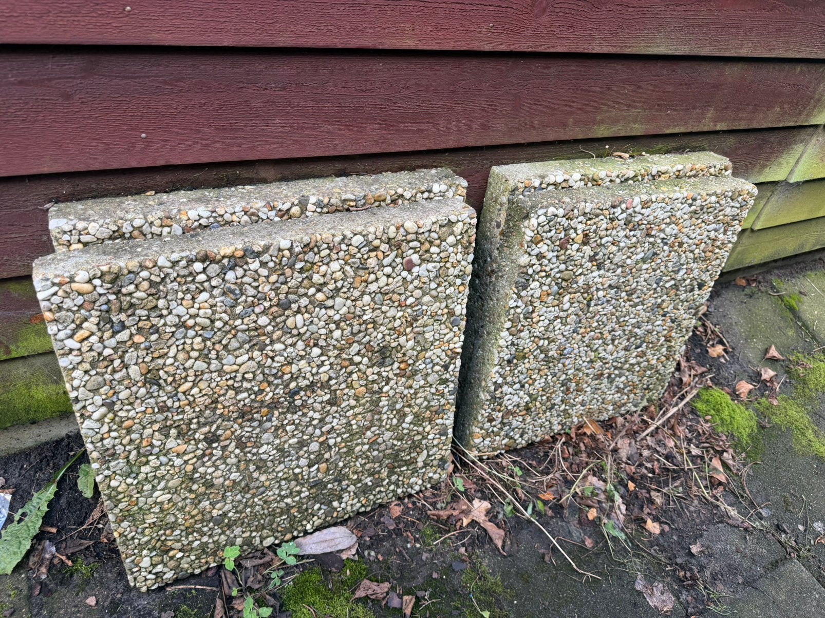 Gratis af te halen tegels, Ophalen, Gebruikt, Beton, Terrastegels