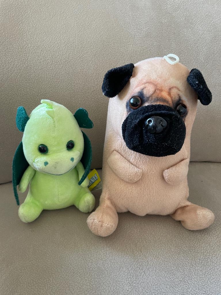 2 Knuffels van Bananas, Gebruikt, Overige merken, Overige karakters, Overige typen