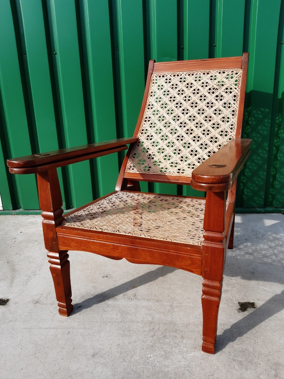 Plantage stoel/fauteuil uit India, Planter's chair, Ophalen