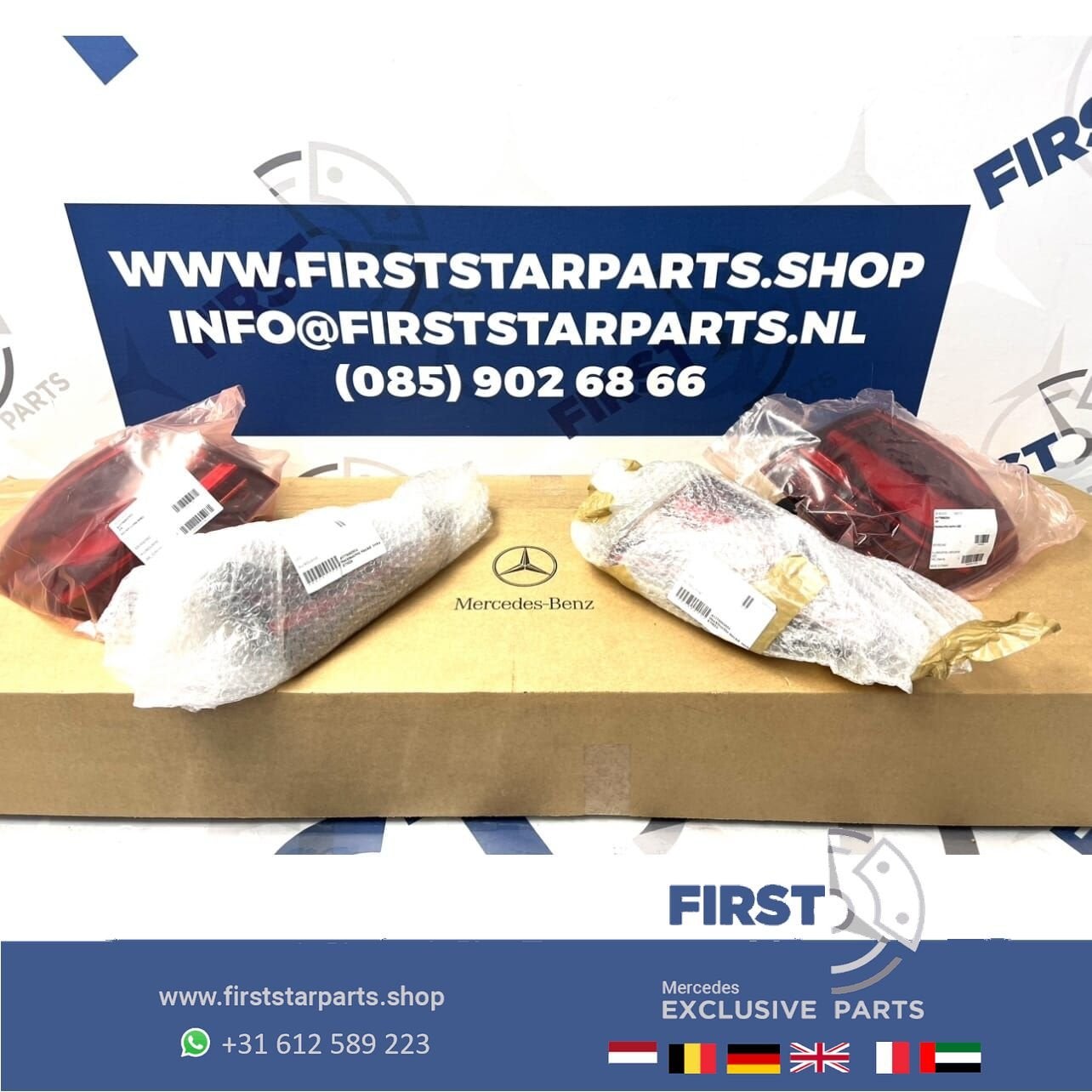 W177 A KLASSE FACELIFT A35 A45 A45s AMG ACHTERLICHT SET A177, Auto-onderdelen, Gebruikt, -, Voor, Ophalen of Verzenden
