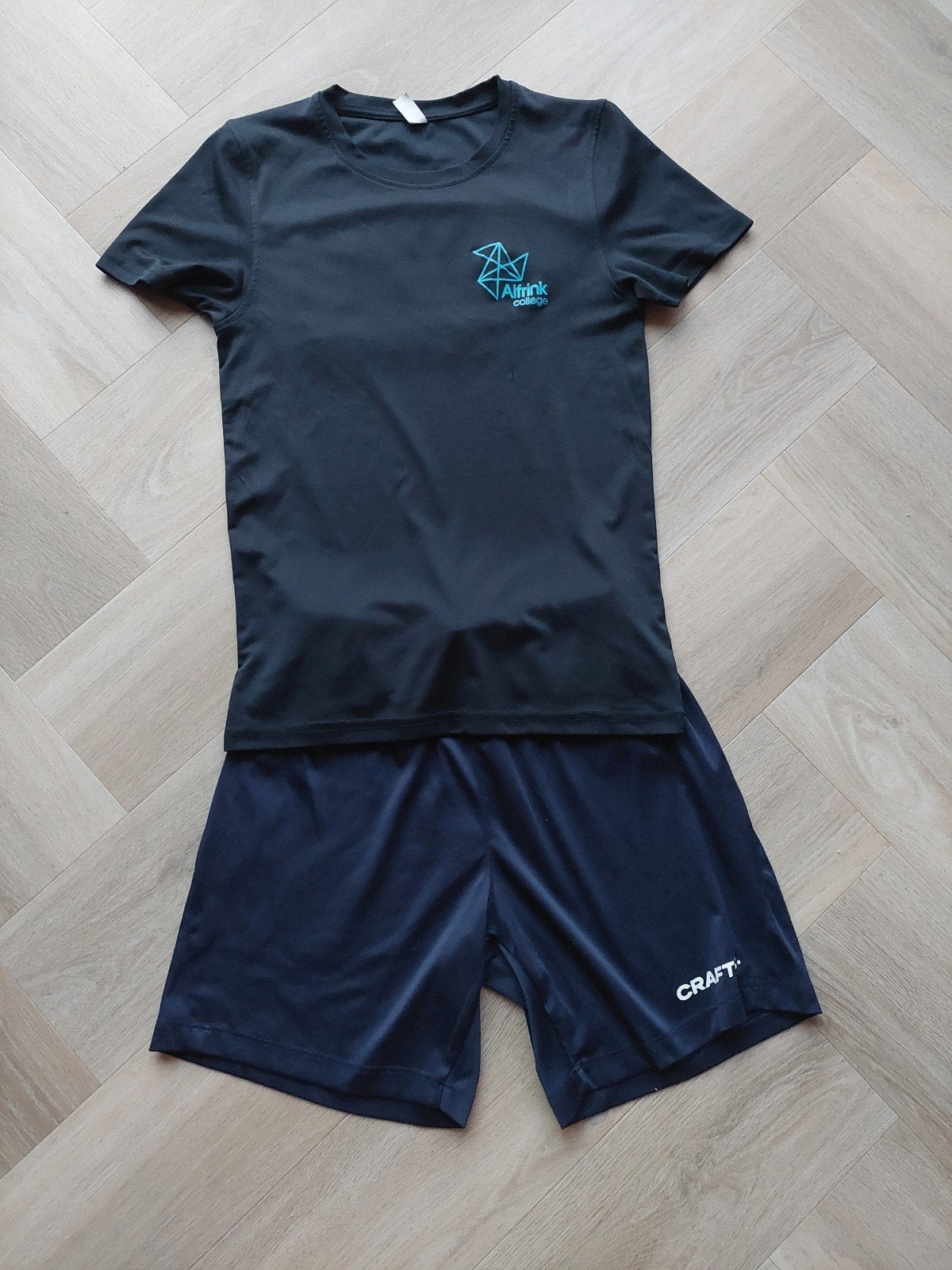 Alfrink College Zoetermeer sport tenue - Maat XS, Ophalen, Blauw, Overige typen, Maat 34 (XS) of kleiner