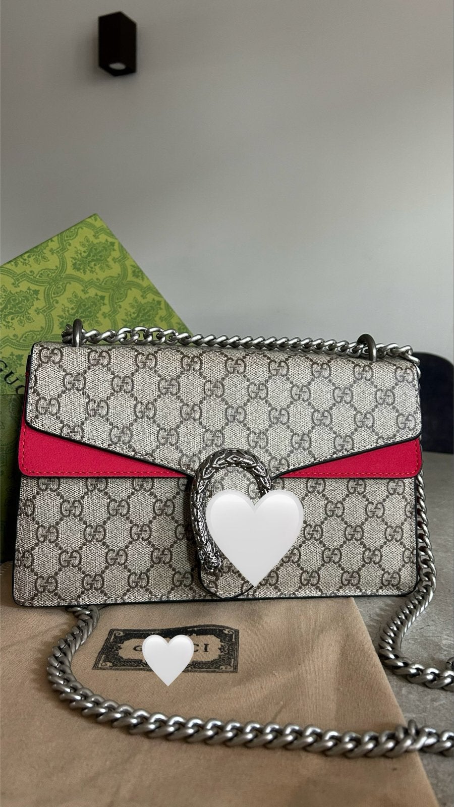 Gucci Dionysus Schoudertas - Zo goed als nieuw, Ophalen of Verzenden, Nieuw, Beige, Schoudertasje