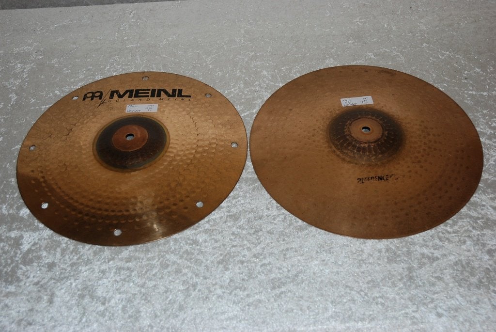 Meinl Reference metro class Billy Cobham hihats 985/1323gr, Gebruikt, ., Drums of Percussie, Ophalen of Verzenden
