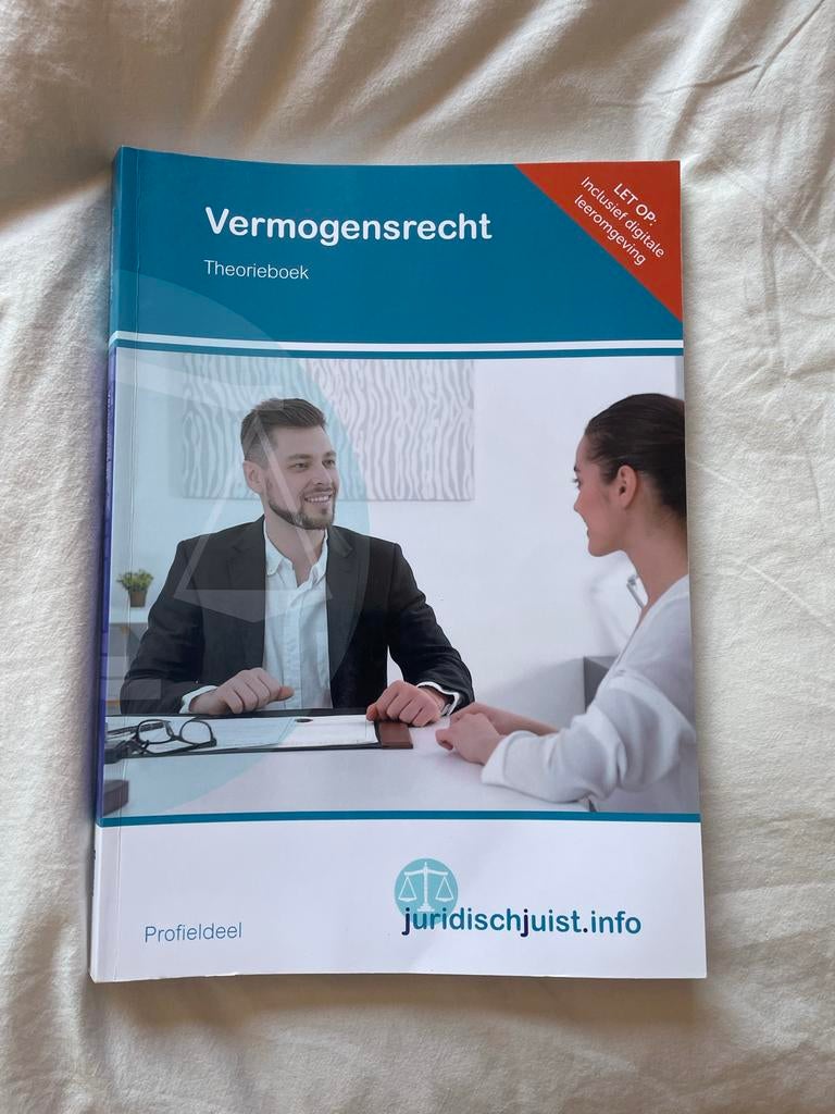 Vermogensrecht Theorieboek - Juridisch Juist, Boeken, Ophalen of Verzenden, Gamma, Zo goed als nieuw, MBO