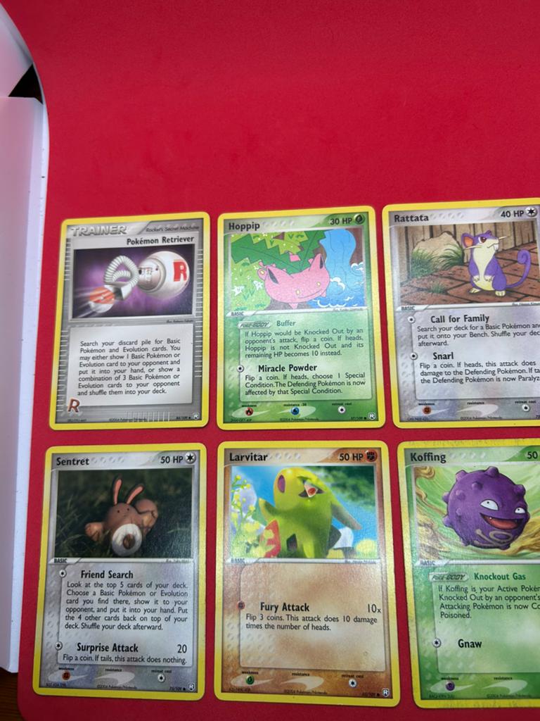 Team Rocket Returns Bundle Larvitar Koffing Sentret Hoppip, Ophalen of Verzenden, Zo goed als nieuw, Meerdere kaarten
