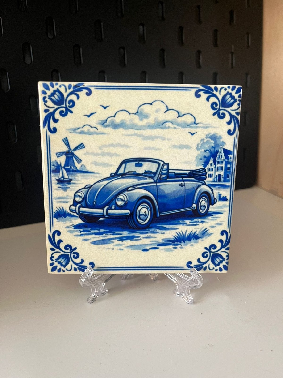 Tegeltje volkswagen kever cabrio, Ophalen of Verzenden, Nieuw, Auto's