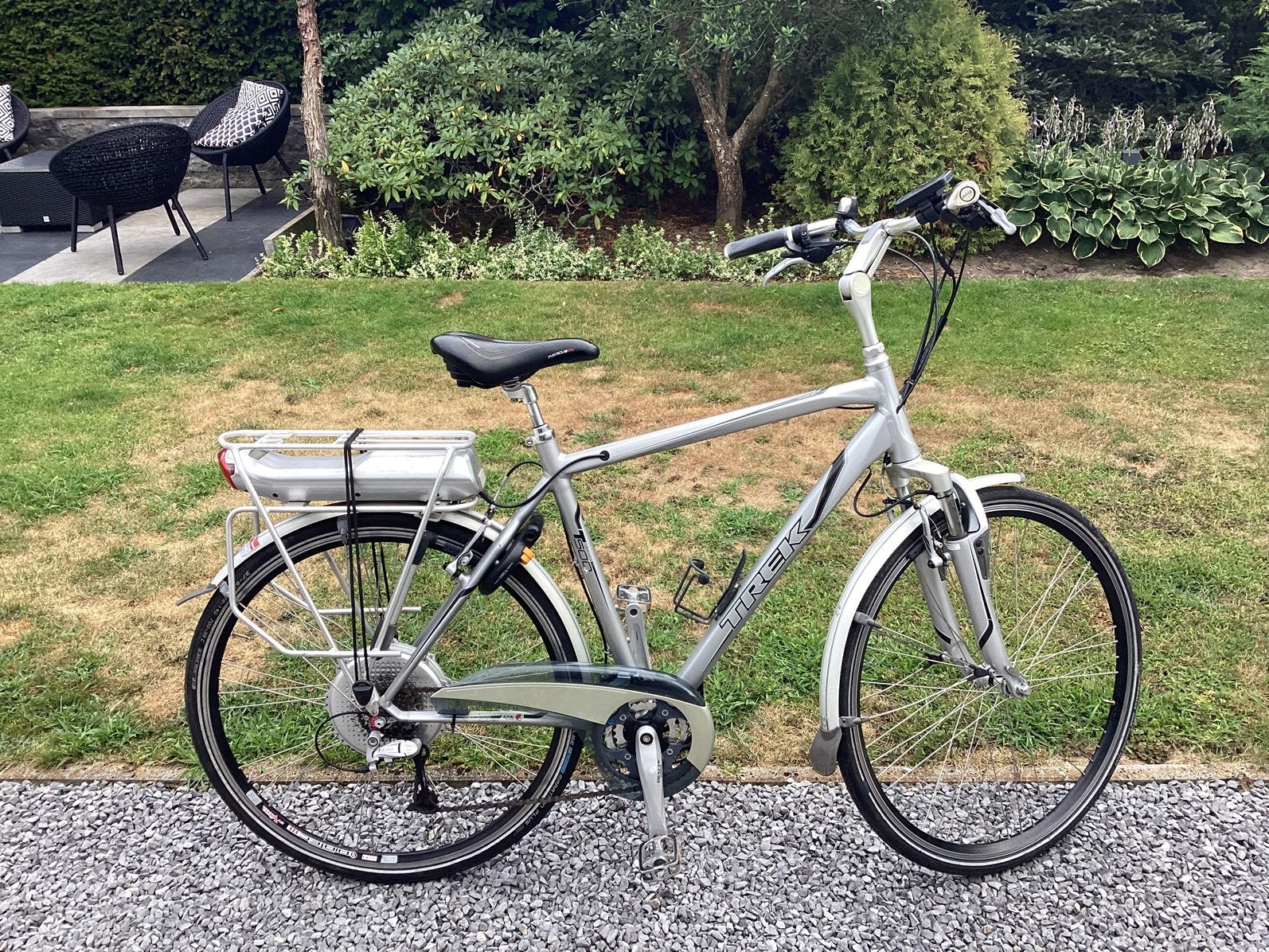 E-bike Trek Navigator heren 28 inch, Zo goed als nieuw, 55 tot 59 cm, 30 tot 50 km per accu, Ophalen