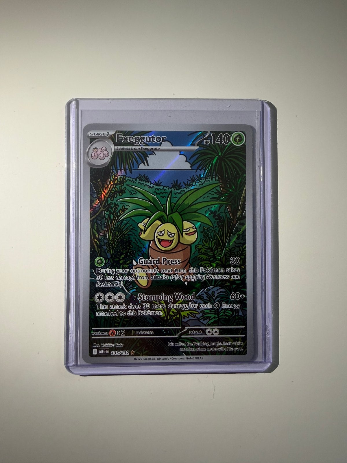 Pokémon Exeggutor 135/132 – Holo – Near Mint, Ophalen of Verzenden, Nieuw, Losse kaart, Foil