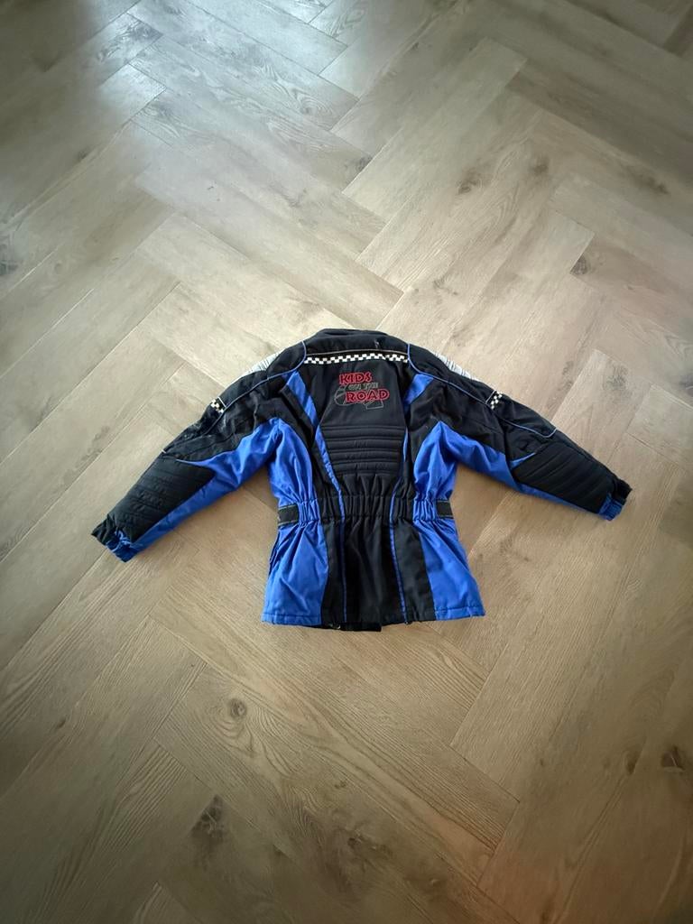 Motorjas voor kinderen - Maat 152 - Zwart/Blauw, Motoren, Ophalen of Verzenden, Tweedehands, Kinderen, Jas | textiel