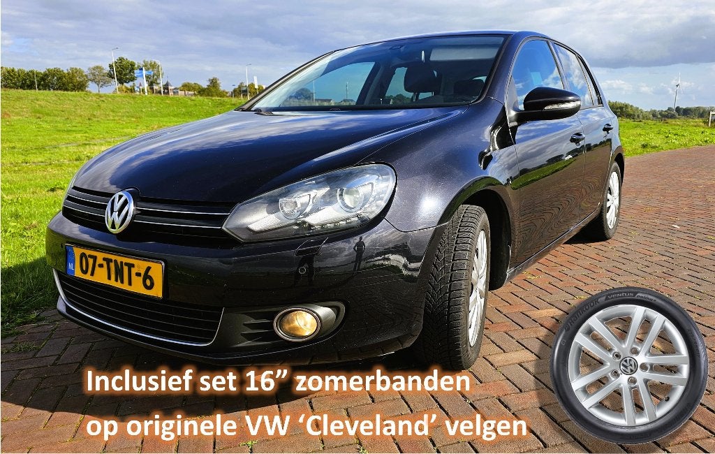 Volkswagen Golf 1.2 TSI Highline 2012 CC, Climate + nw APK, Voorwielaandrijving, 4 cilinders, Zwart, Origineel Nederlands