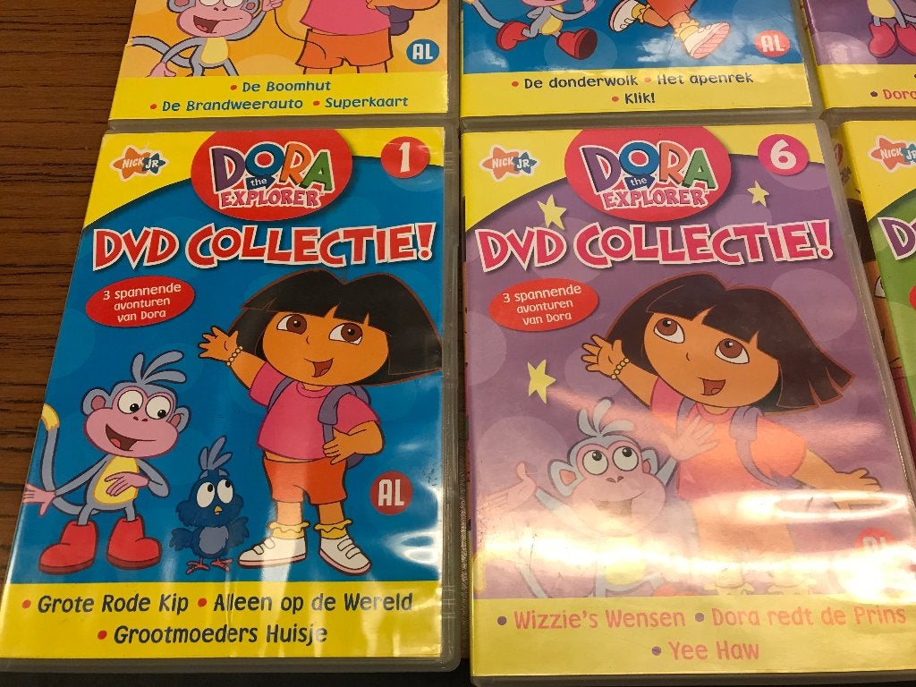 T.K. nog 29 x Dora the Explorer DVD ' s  zie lijst, Alle leeftijden, Ophalen of Verzenden, Gebruikt