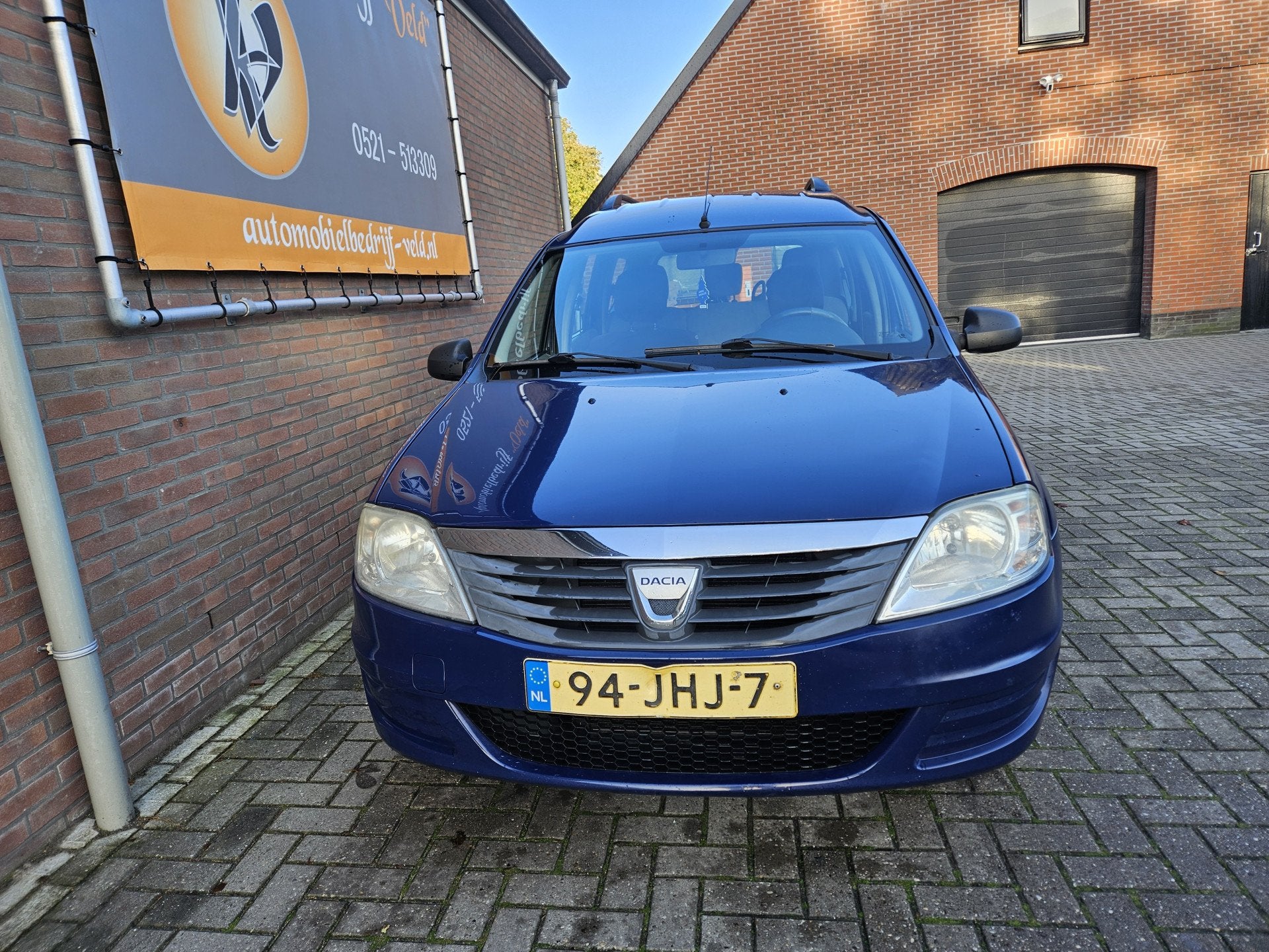 Dacia Logan MCV 1.4 Ambiance (bj 2009), Auto's, Stof, Gebruikt, 4 cilinders, Blauw