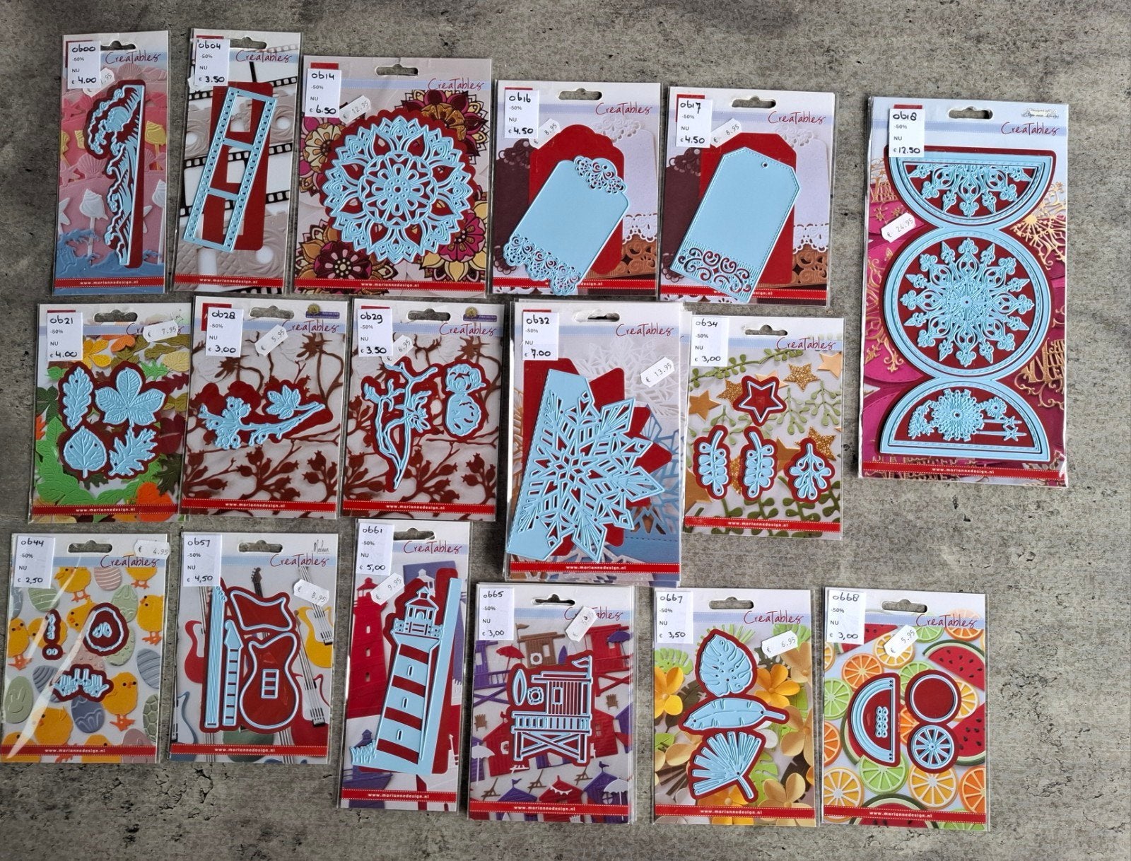 MARIANNE mallen CREATABLE 600/1 SERIE. NIEUW. NU HALVE PRIJS, Ophalen of Verzenden, Nieuw, Overige thema's, Pons of Mal