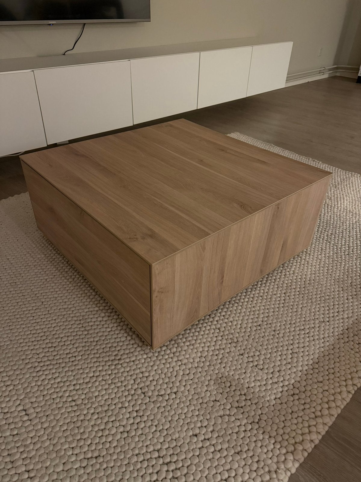 Salontafel Knibbeler 80x80 cm, Ophalen, Zo goed als nieuw, Vierkant, 50 tot 100 cm