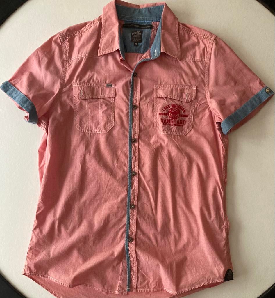 Vanguard overhemd korte mouw (M), Ophalen of Verzenden, Zo goed als nieuw, Roze