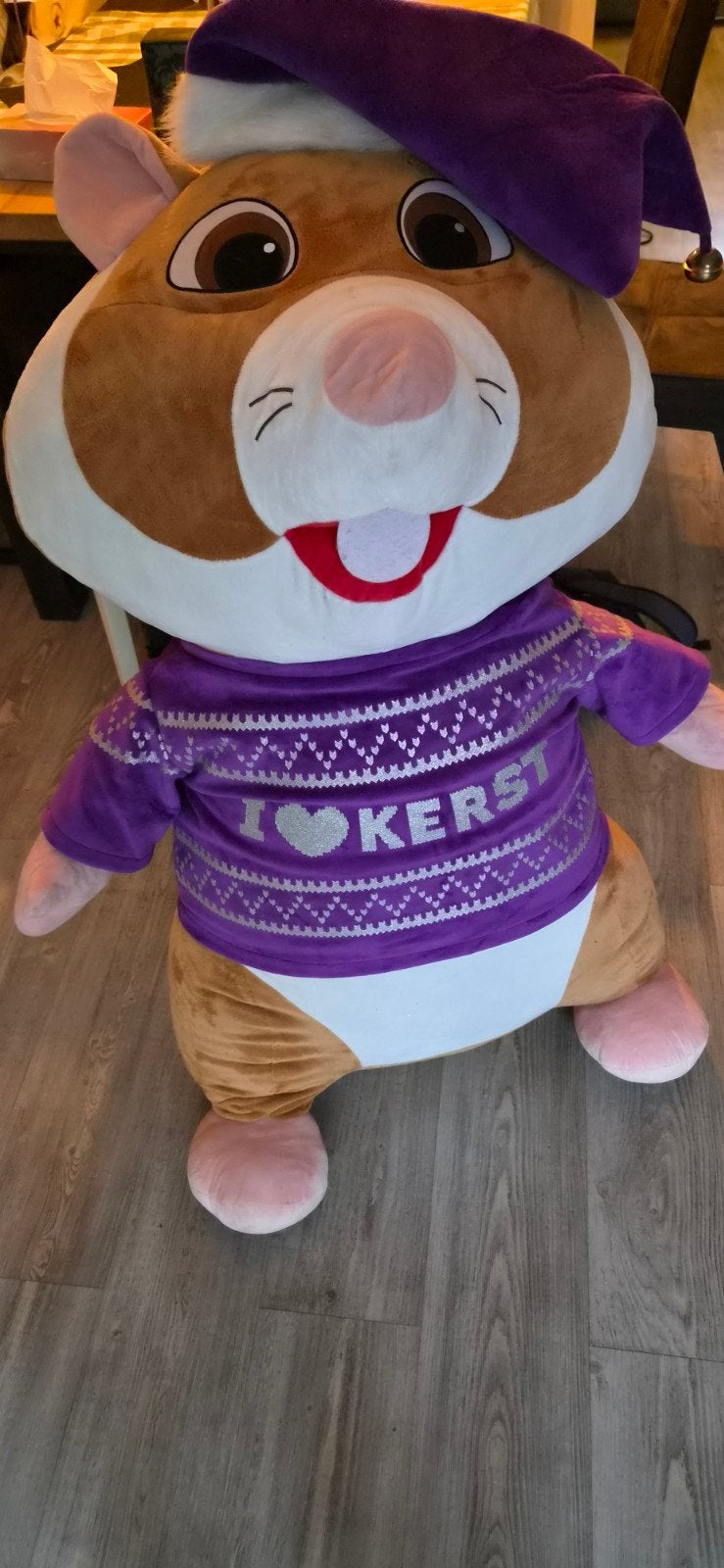Grote Albert Heijn Kerst Hamster Knuffel xxxl, Kinderen en Baby's, Speelgoed | Knuffels en Pluche, Ophalen