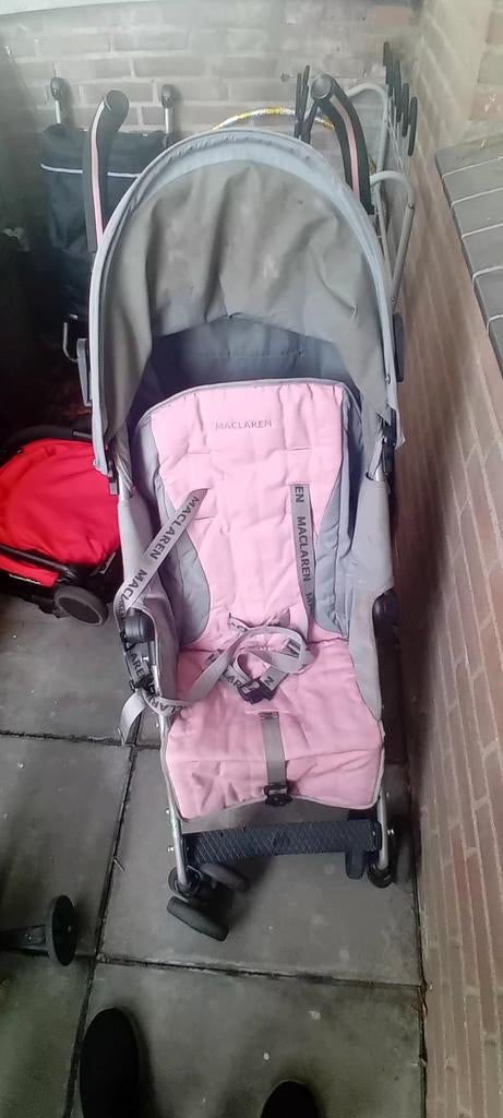 Maclaren buggy met roze inleg, Ophalen of Verzenden