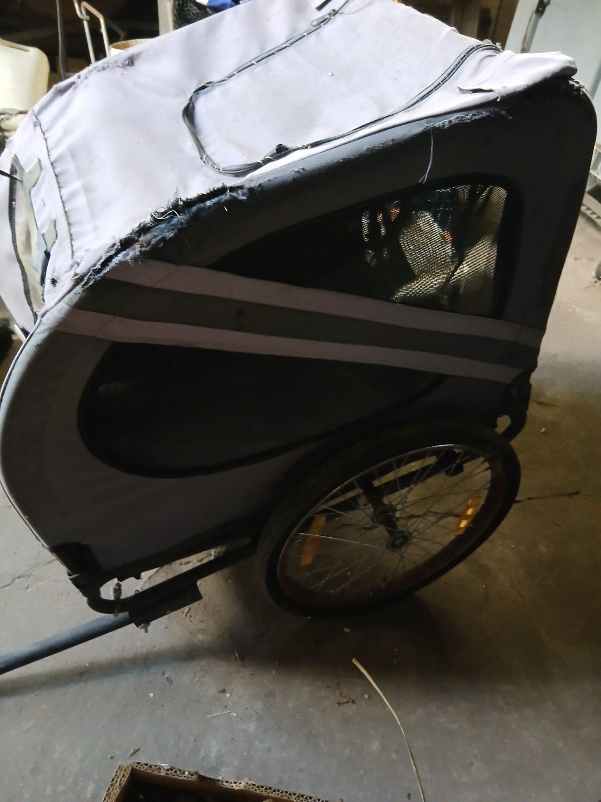 fietskar voor hond of boodschappen., met nwe binnenband, Ophalen, Gebruikt, Hondenkar