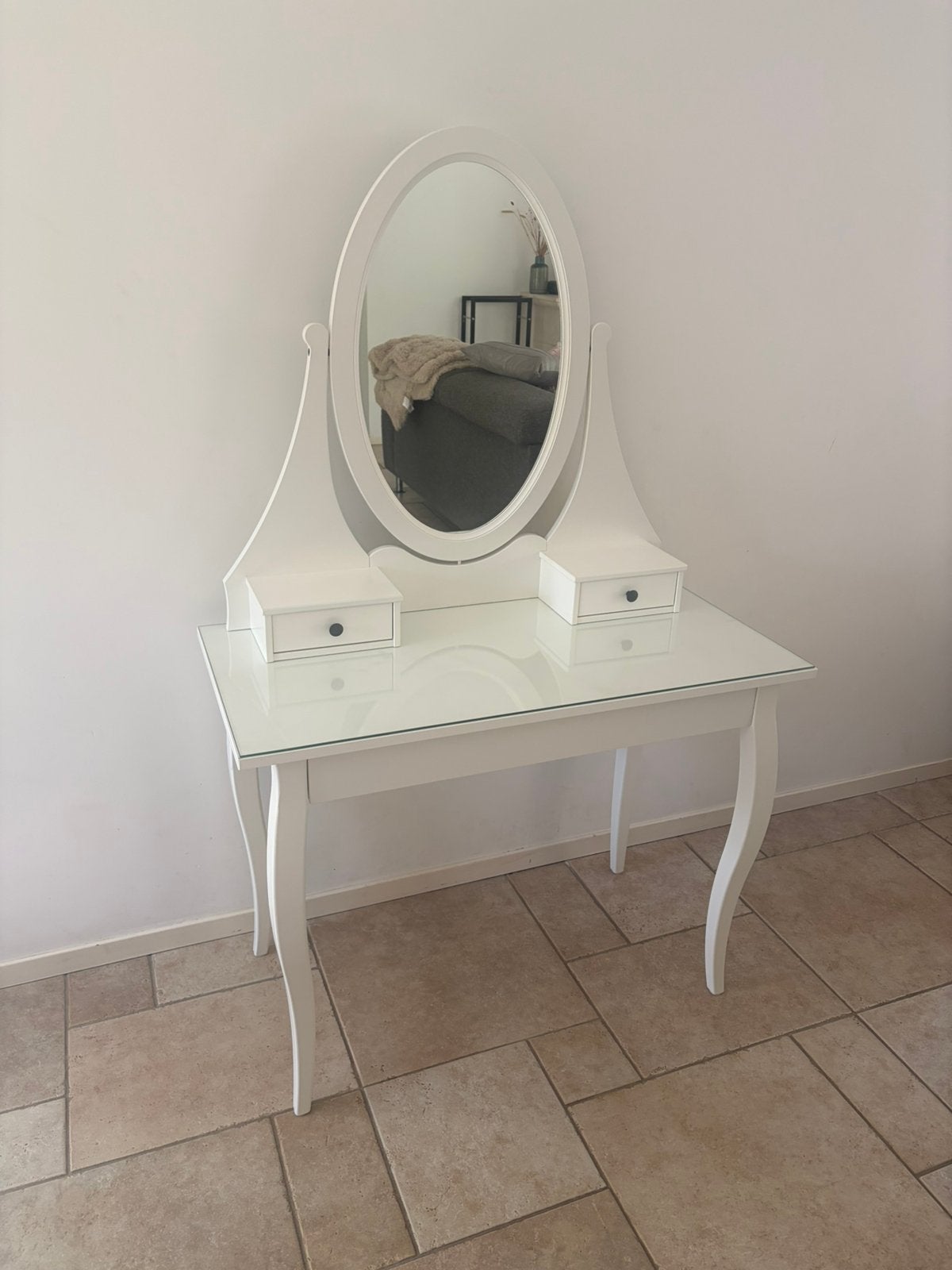 Ikea Hemnes toilettafel, Ophalen, 50 tot 100 cm, Zo goed als nieuw, Minder dan 100 cm