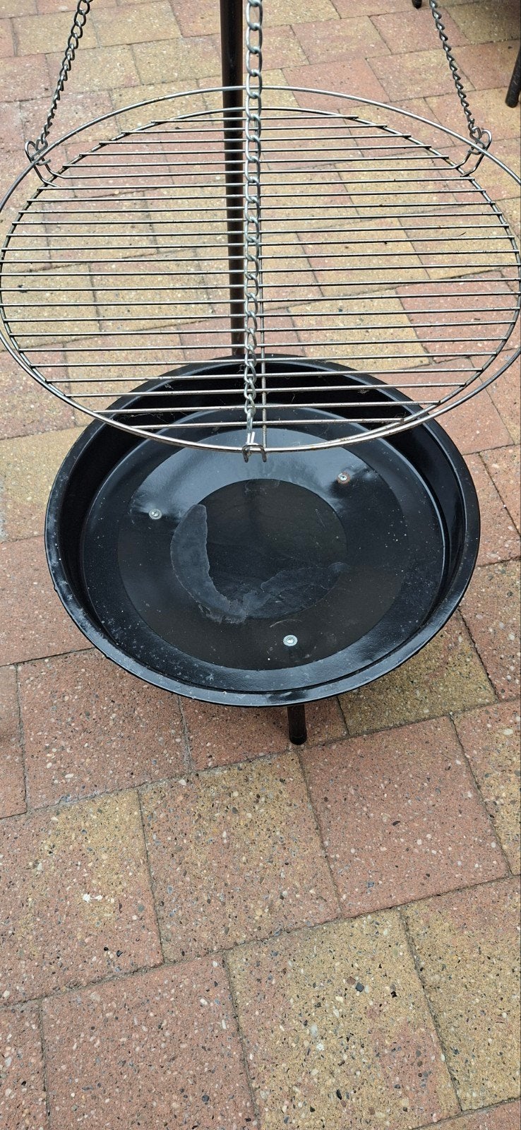 Barbecue/vuurschaal zgan, Ophalen, Zo goed als nieuw