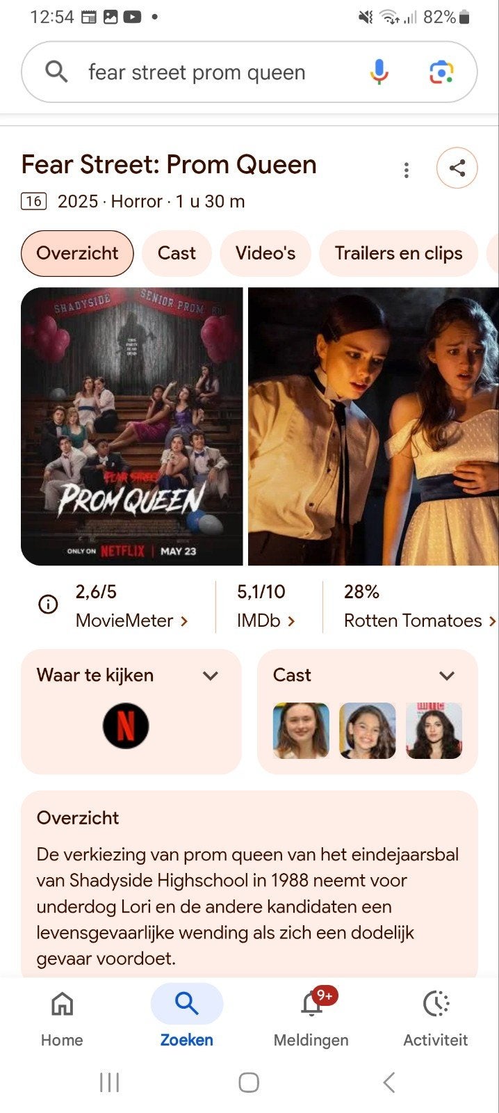 GEZOCHT  street fear prom queen bluray en soundtrack lp cd, Ophalen, Zo goed als nieuw