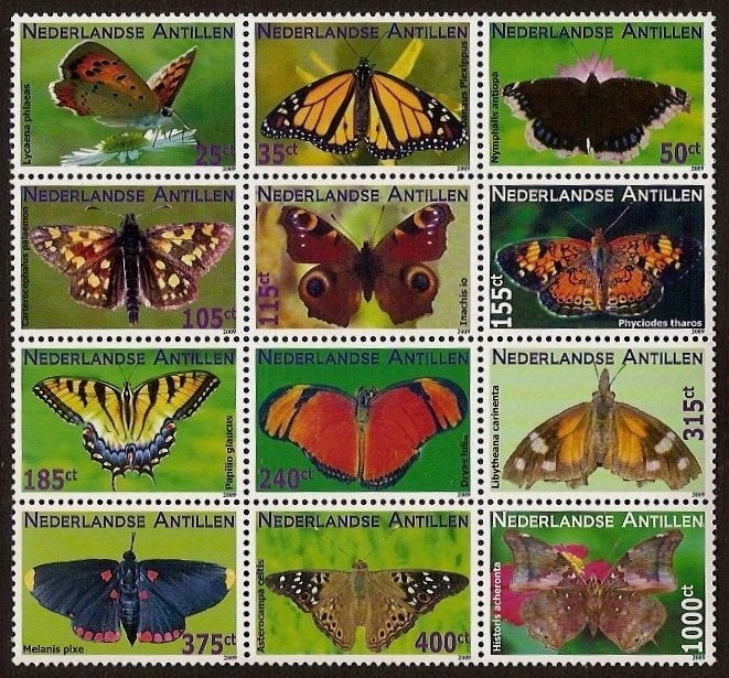Nederlandse Antillen 1896/07 postfris Vlinders 2009, Ophalen of Verzenden, Postfris