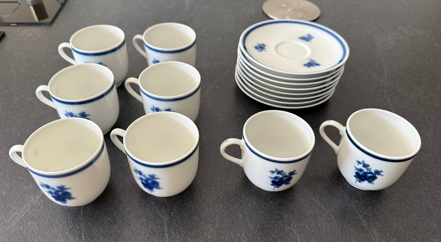 8 stuks Maastricht Holland Rosa kop en schotel set, Ophalen