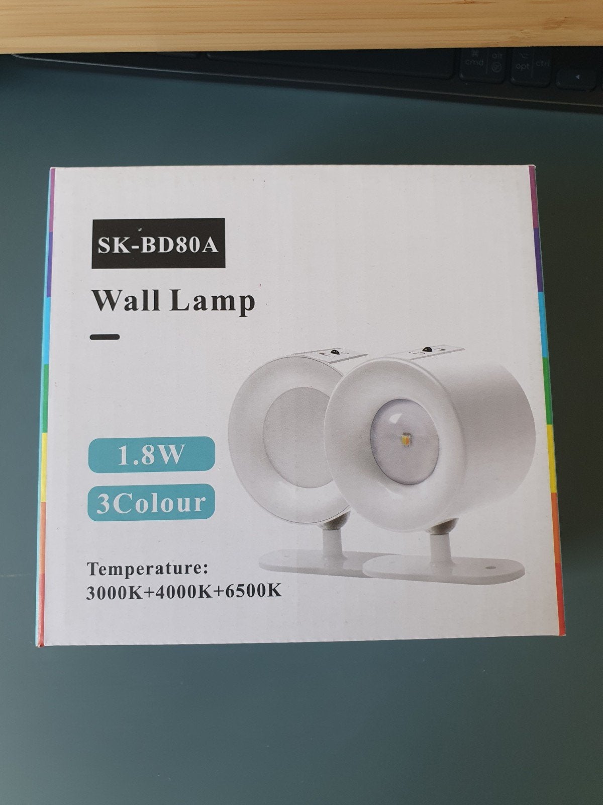 Muurlampje met afstandsbediening, Ophalen of Verzenden, Nieuw, Wandlamp, Wit