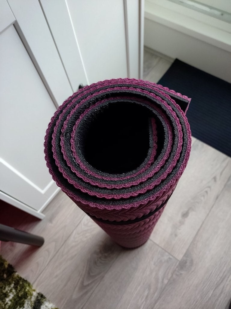 Yogamat, fitnessmat, Sport en Fitness, Fitnessmaterialen, Ophalen, Zo goed als nieuw, Benen, Fitnessmat