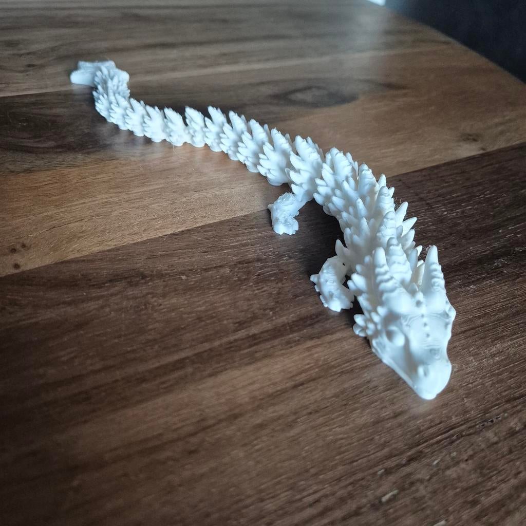 Beweegbare 3D Geprinte Draak - Klaar om in te kleuren!, Ophalen of Verzenden, Nieuw