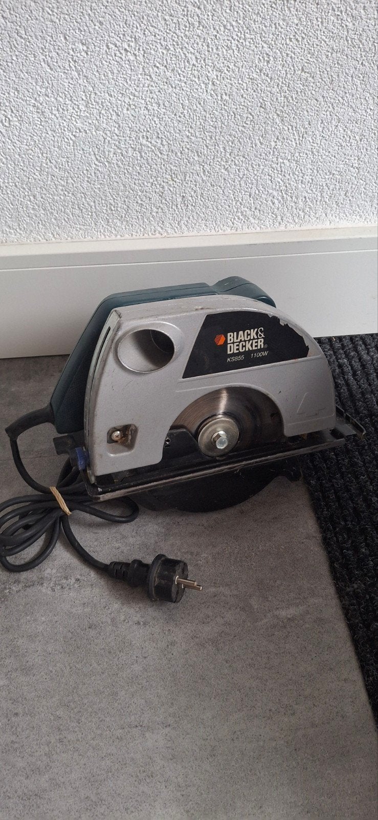 Black & Decker Cirkelzaag KS855 1100W, Gebruikt, Cirkelzaag, 70 mm of meer, 600 tot 1200 watt