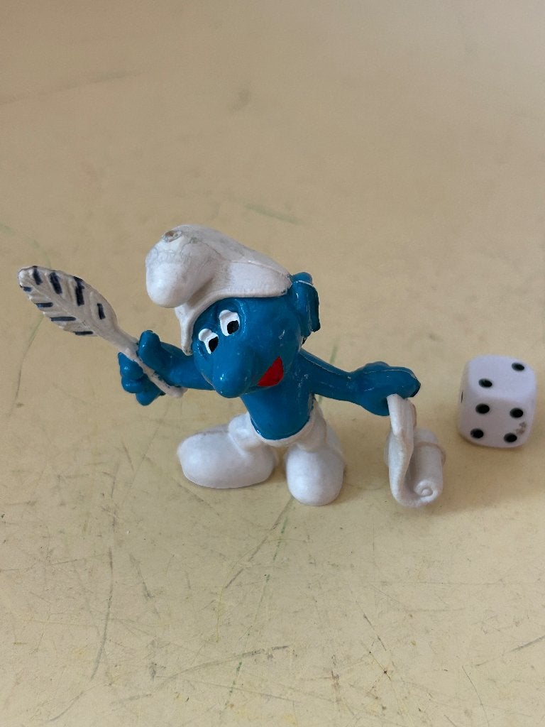 Vintage Dichtsmurf ganzenveer – Schleich Peyo West Germany, Verzamelen, Smurfen, Ophalen of Verzenden, Gebruikt, Overige Smurfen