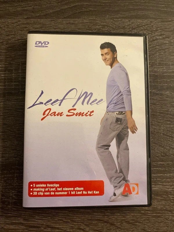 Jan Smit - Leef Mee (DVD) - Concerttour 2010, Alle leeftijden, Nederlands, Inclusief doosje, Zo goed als nieuw