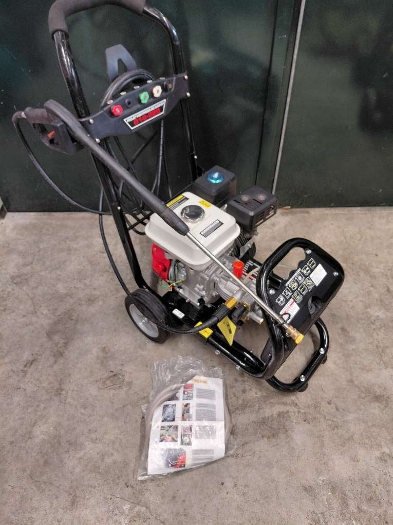 Projet hogedrukreiniger B16-220 met bezine motor 7pk 220bar, Benzine, Niet ingevuld, Zo goed als nieuw, Ophalen