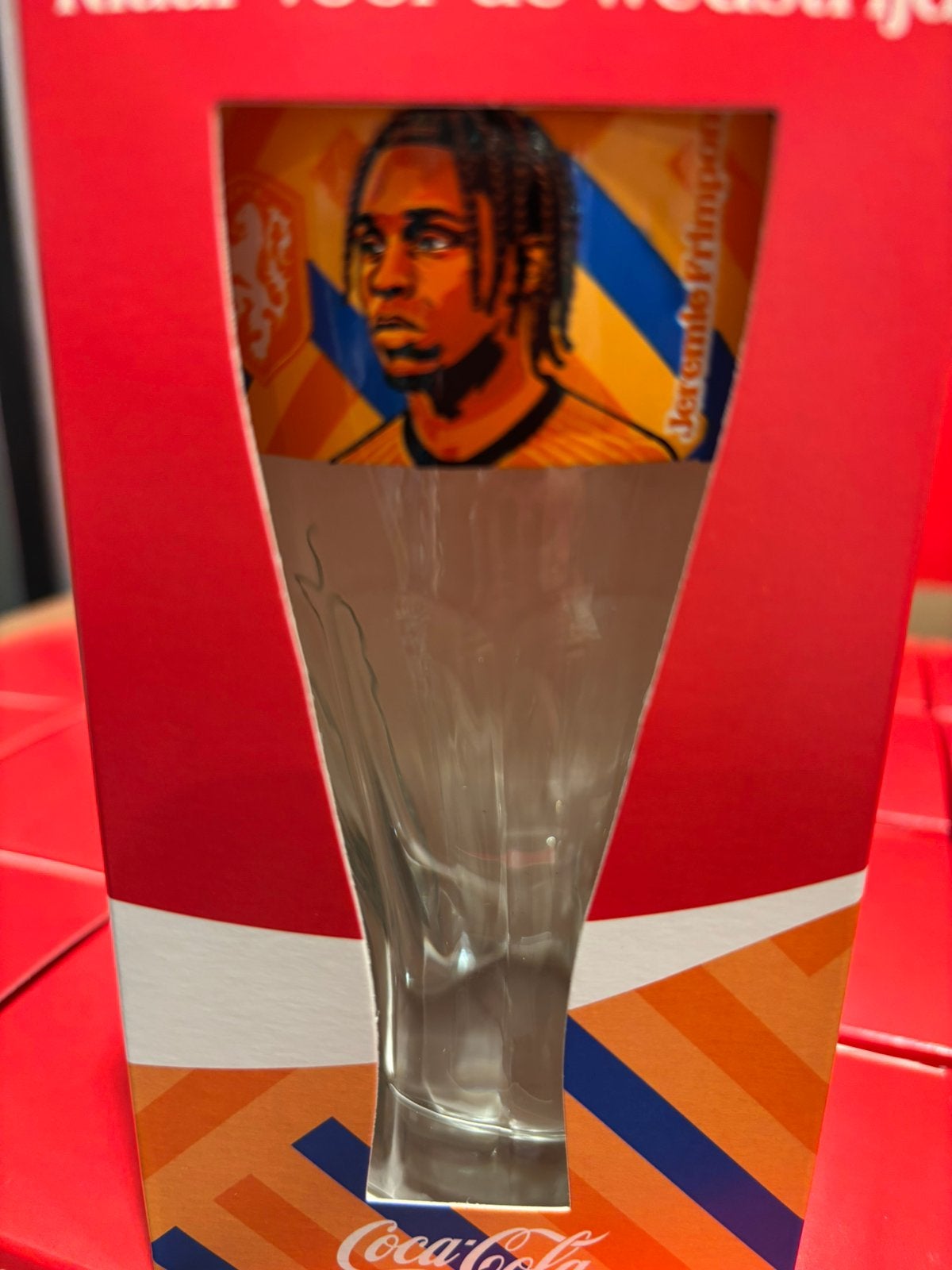 NIEUW: WK VOETBAL SPELERSGLAS , FRIMPONG, Ophalen of Verzenden, Nieuw, Frisdrankglas
